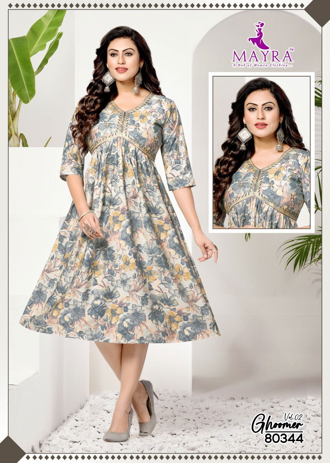 Mayra Ghoomer Vol 2 Aaliya Cut Anarkali Kurtis Catalog
